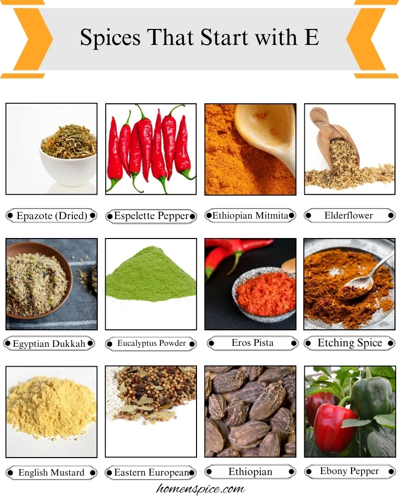 Spices That Start With E