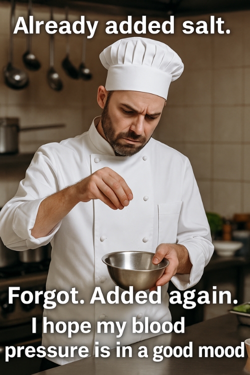 Cooking Meme: When Salt Says Hello Twice