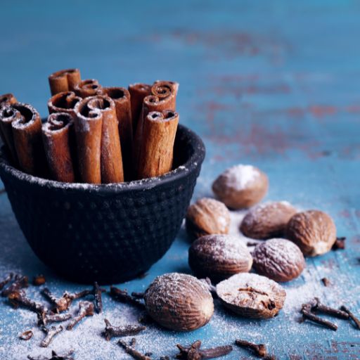 Cloves + Nutmeg + Cinnamon
