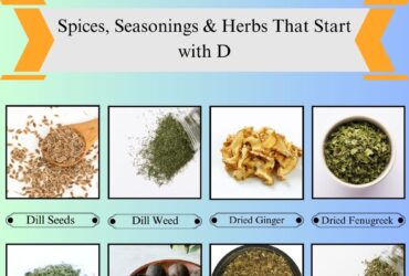 Spices, Seasonings & Herbs that Start with D