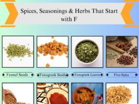 Spices, Seasonings & Herbs that Start with F