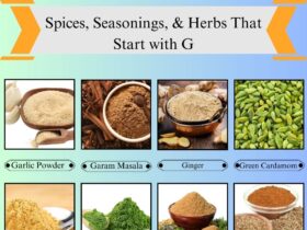 Spices, Seasonings, & Herbs that Start with G
