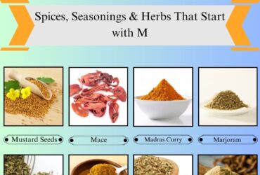 Spices, Seasonings & Herbs that Start with M