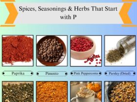 Spices, Seasonings & Herbs that Start with P