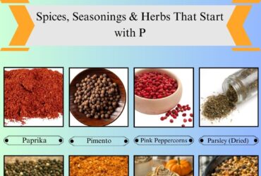 Spices, Seasonings & Herbs that Start with P