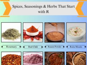 Spices, Seasonings & Herbs that Start with R