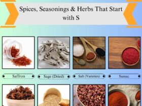 Spices, Seasonings & Herbs that Start with S