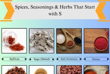 Spices, Seasonings & Herbs that Start with S
