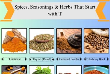 Spices, Seasonings & Herbs that Start with T