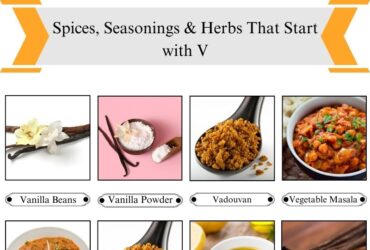 Spices, Seasonings & Herbs that Start with V
