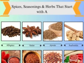 Spices, Seasonings & Herbs that Start with A