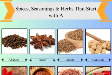 Spices, Seasonings & Herbs that Start with A