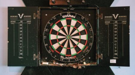 dartboard cabinet